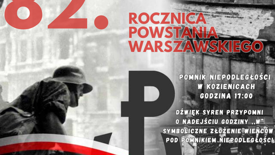 Symboliczne obchody 82. rocznicy Powstania Warszawskiego w Kozienicach