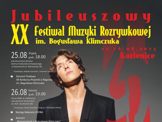Dawid Kwiatkowski i Kabaret Chyba gwiazdami XX Festiwalu Muzyki Rozrywkowej im. Bogusława Klimczuka