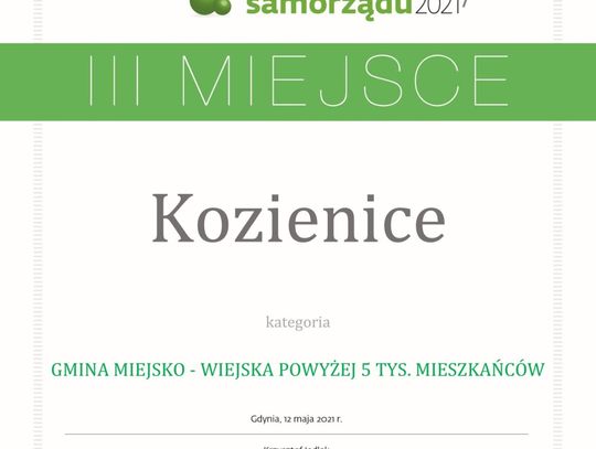 Kozienice w gronie najlepszych gmin w Polsc