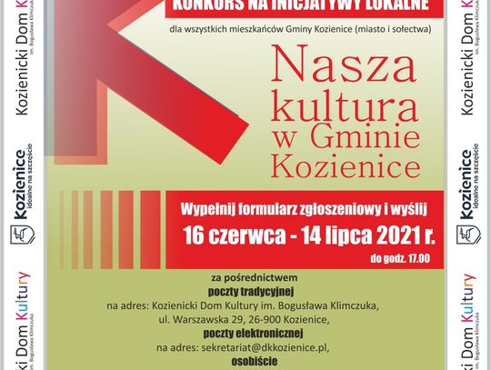 Masz pomysł? Kozienicki Dom Kultury dofinansuje jego realizacj