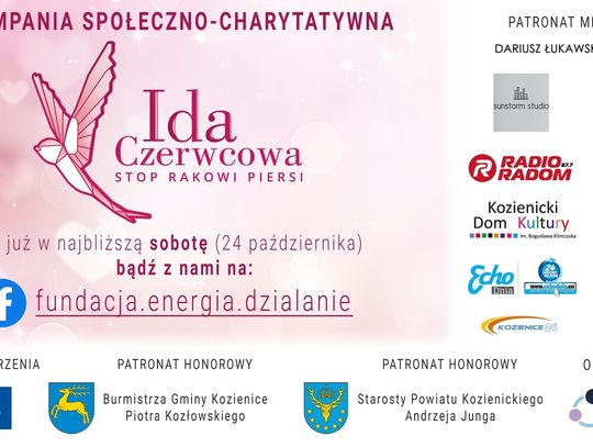 V edycja kampanii społeczno-charytatywnej „Ida Czerwcowa. Stop rakowi piersi” odbędzie się 24 października!
