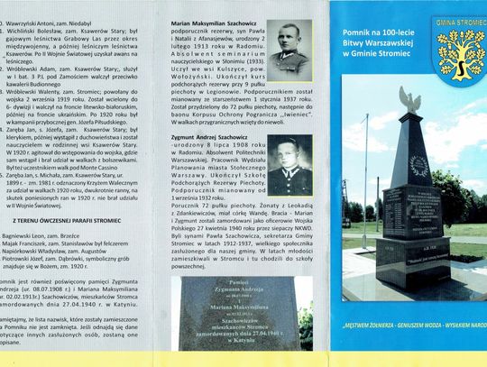 Z uroczystości odsłonięcia i poświęcenia pomnika 100-lecia Bitwy Warszawskiej 1920 r. w Stromcu - 24 czerwiec 2021 r.