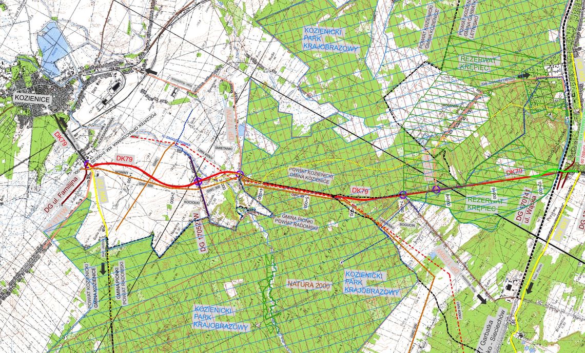 Gmina Kozienice zaprasza mieszkańców do wyrażenia opinii na temat rozbudowy DK 79 na odcinku Aleksandrówka – Garbatka (AKTUALIZACJA)