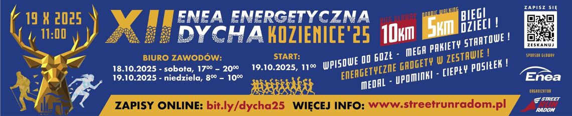 Już wkrótce wystartuje XII Enea Energetyczna Dycha Kozienice 2025!