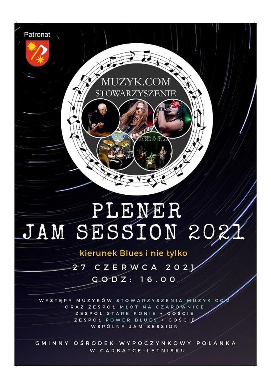 "Plener Jam Session 2021" w Garbatce -Letnisko już w tę niedzielę!