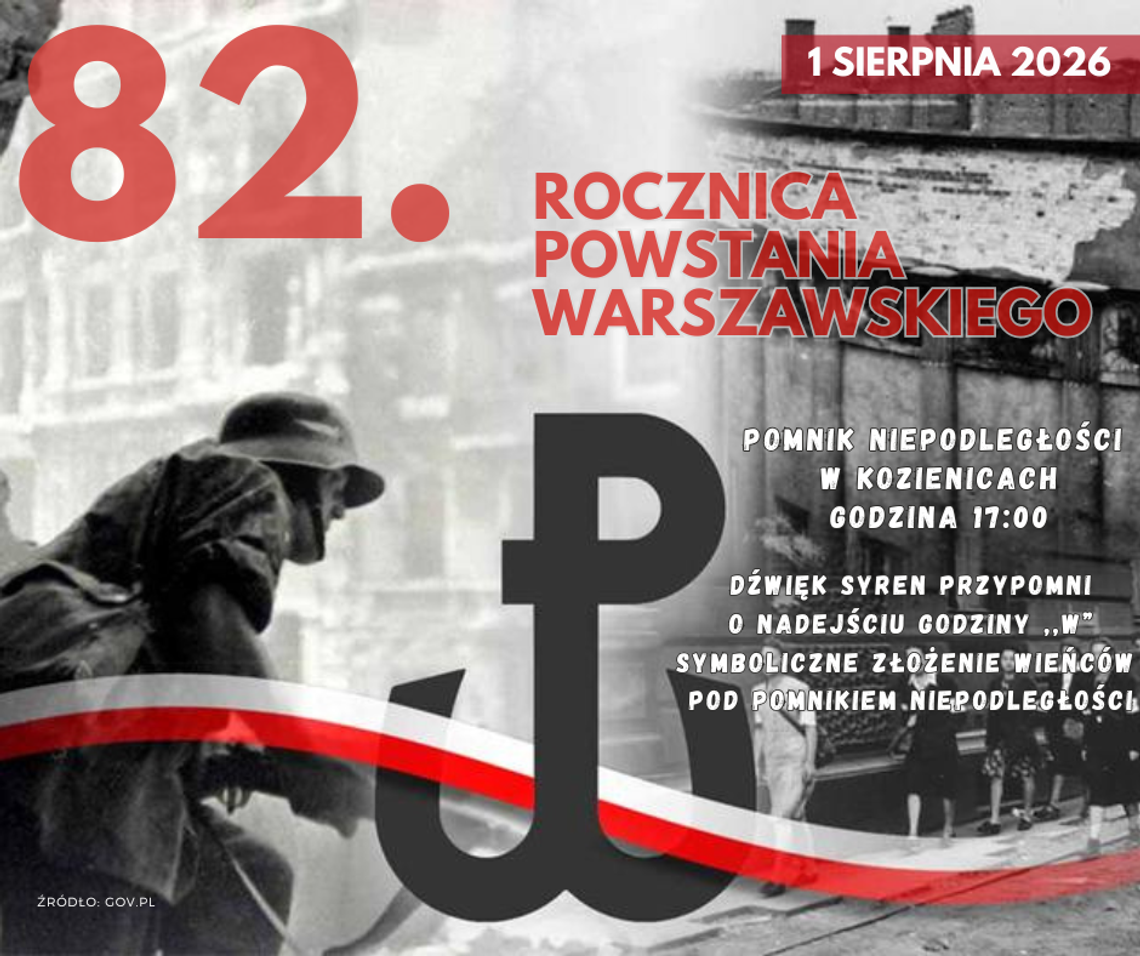Symboliczne obchody 82. rocznicy Powstania Warszawskiego w Kozienicach Symboliczne obchody 82. rocznicy Powstania Warszawskiego w Kozienicach