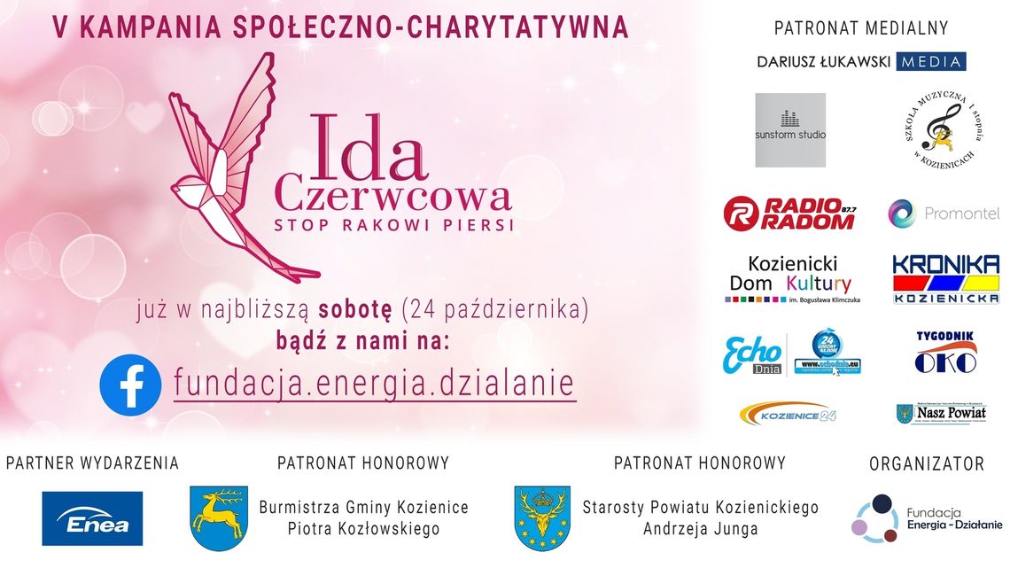V edycja kampanii społeczno-charytatywnej „Ida Czerwcowa. Stop rakowi piersi” odbędzie się 24 października!