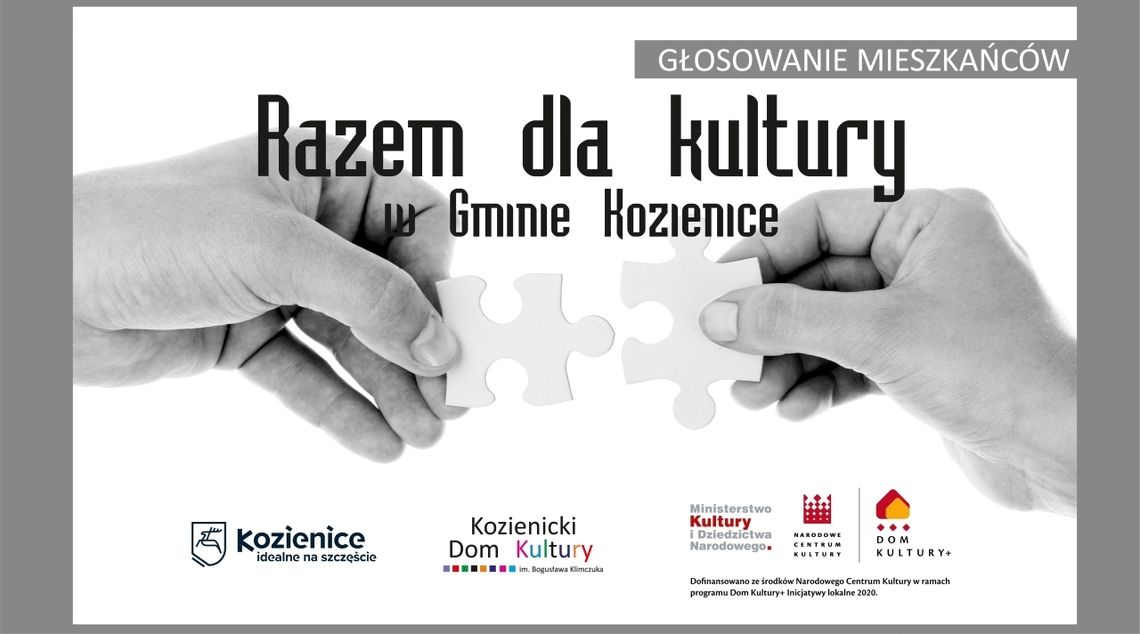 Zagłosuj na inicjatywę w projekcie „Razem dla kultury w Gminie Kozienice"!